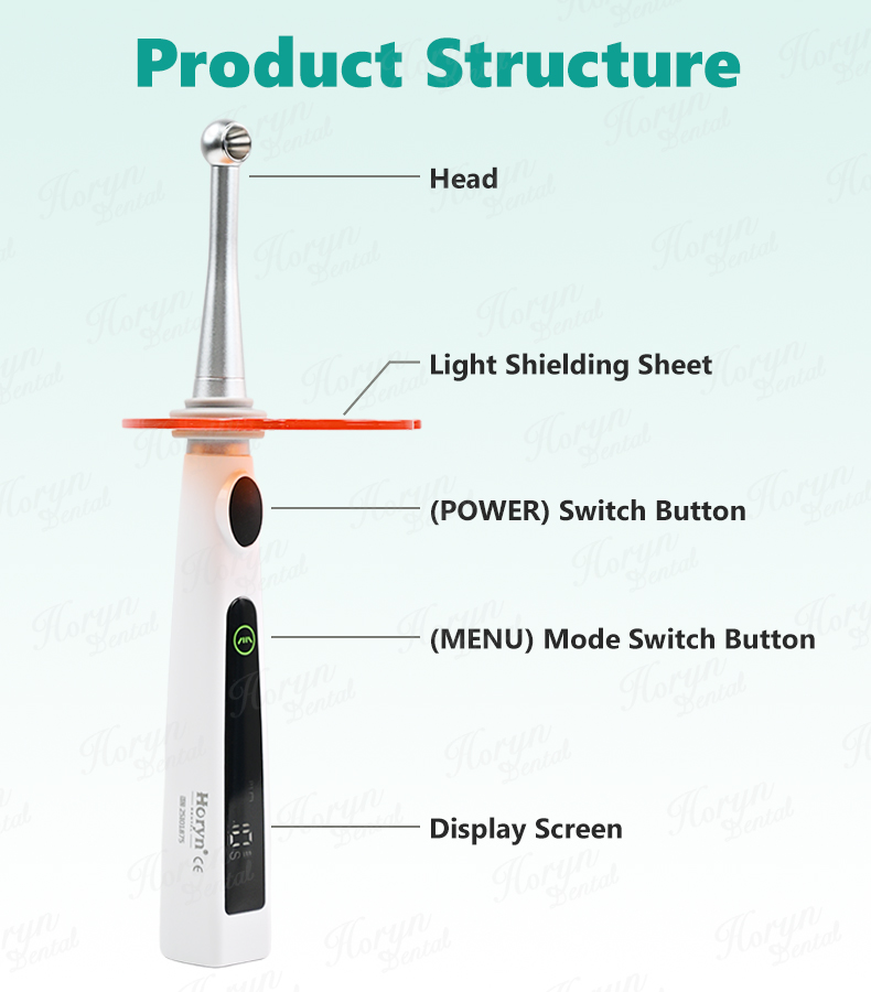 1 Second Cure Light Dental 4 Modes LED Light Curing Machine Lamp 800 ...