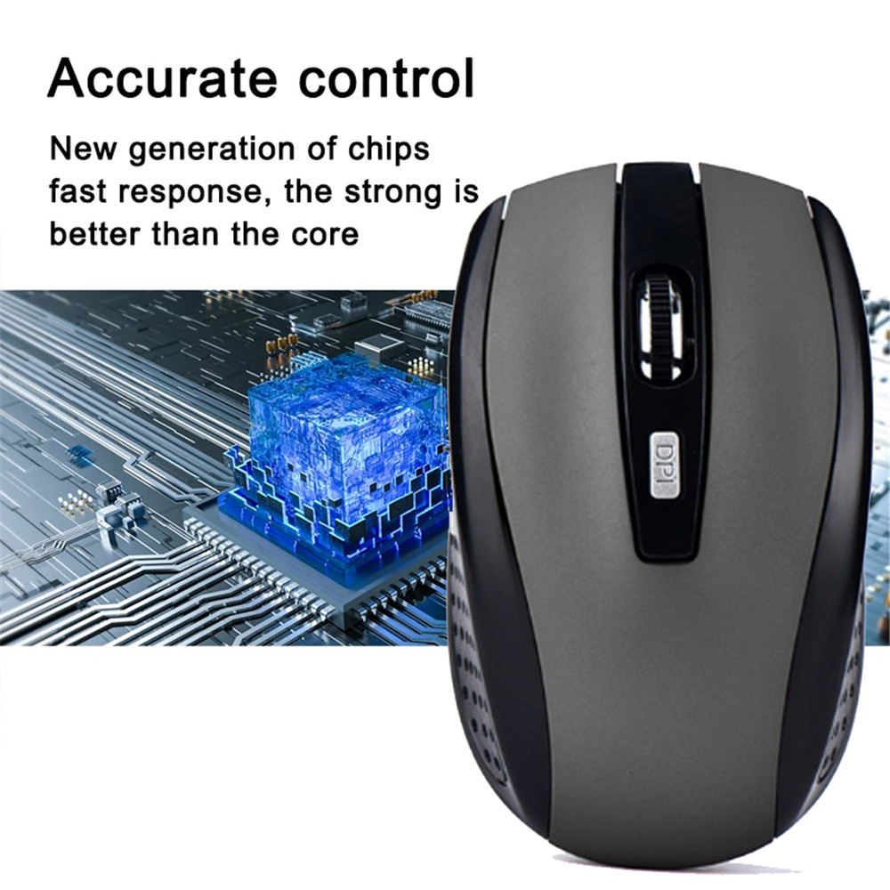2.4G Wireless Mouse Office Mouse Ergonomic Mouse 6 Buttons 800-1200 ...