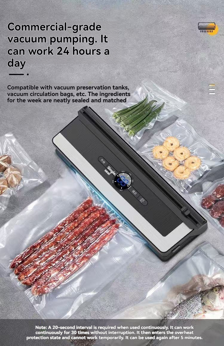 Dual-pump high suction food vacuum sealing machine, automatic portable ...