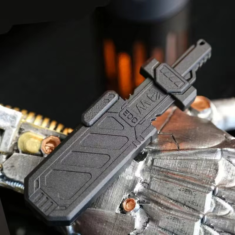 EDC Splitting Sword Fidget Sheath Magnetic Catapult Push Card Stress ...