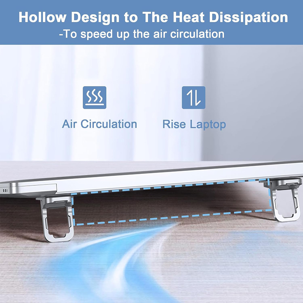 Laptop Stand 1 Pair Invisible Adjustable Angles Keyboard Lifter for ...