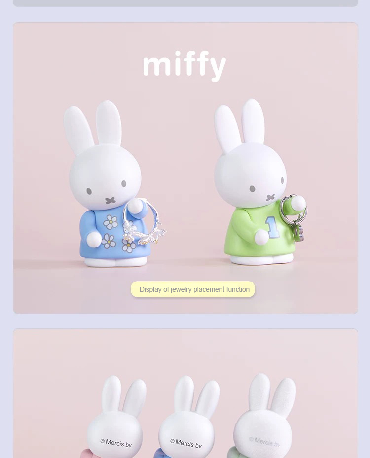 Genuine miffy Rabbit Storage Rack Series blind box Figure Doll Trendy ...