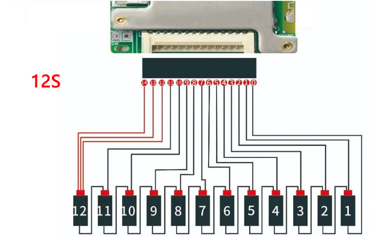 JBD BMS Smart BT 20A 30A 40A 50A Current 7S 8S 10S 12S 13S 14S 20A ...