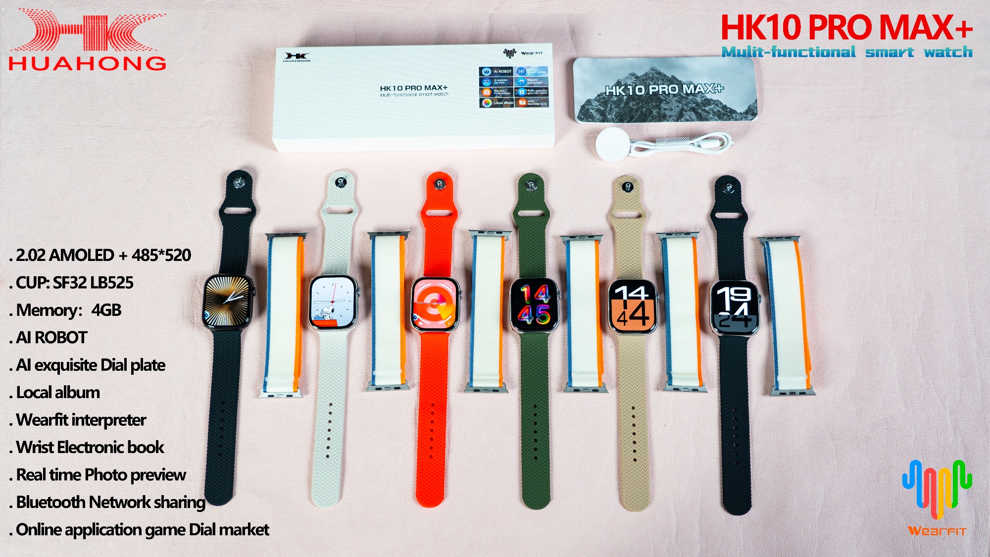 HK10 Pro Max+ HK10 ULTRA3 MAX Gen11 AMOLED Smart Watch Men Women Photo ...