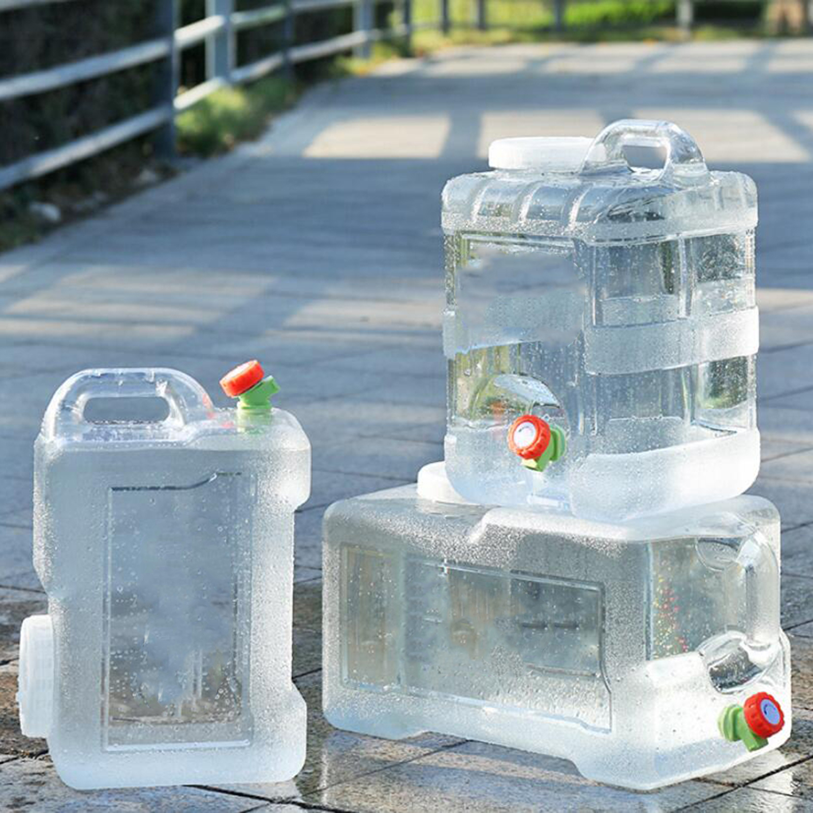 12L/18L/20L Balde ng food grade ng kamping sa labas Transparent square ...