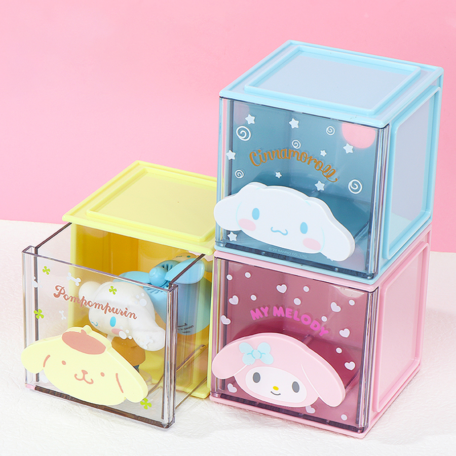 MINISO Sanrio Characters - Cute & Stackable Square Small Storage Box ...