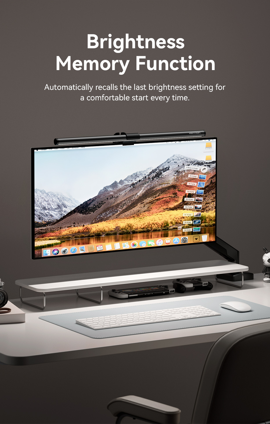 Vention USB Clip Screen Monitor Light Bar Aluminum Alloy Black Model ...