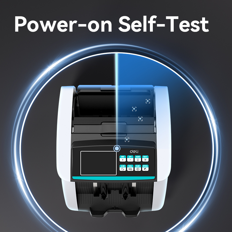 Deli Money Counter Machine CT900/CT990/CT963 Portable Currency Counter ...