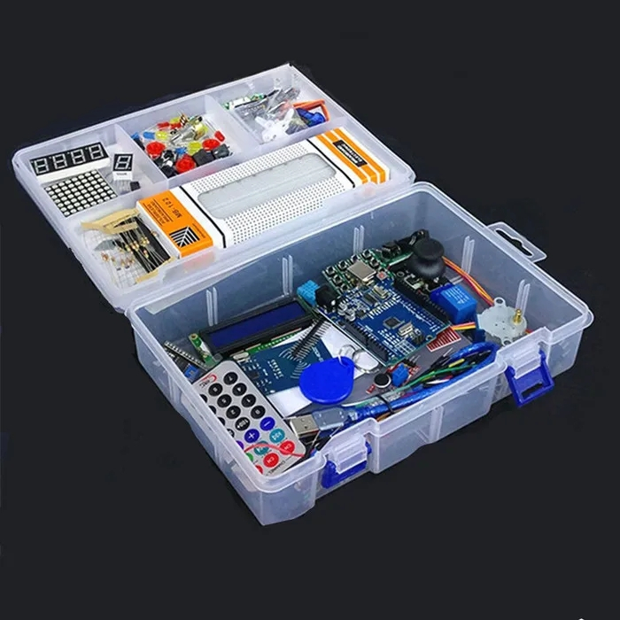 Starter Kit für Arduino UNO R3 RFID im Kunststoffkasten 40+ Komponenten