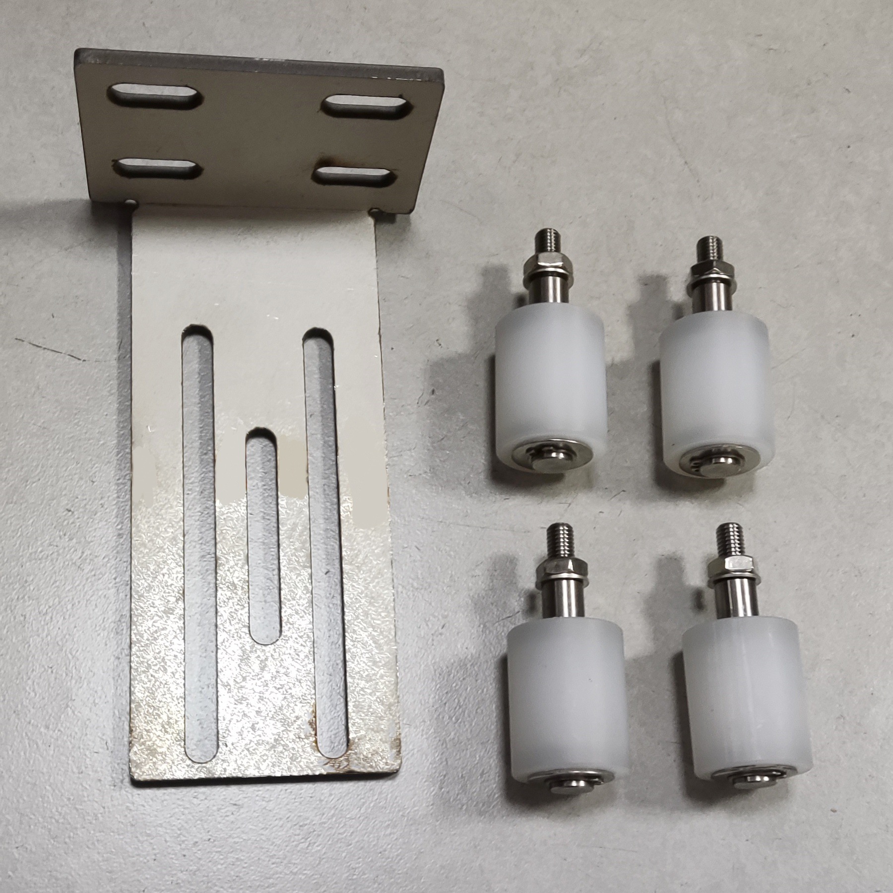 COD stainless Sliding Gate Top Guide Roller set with L bracket | Shopee ...
