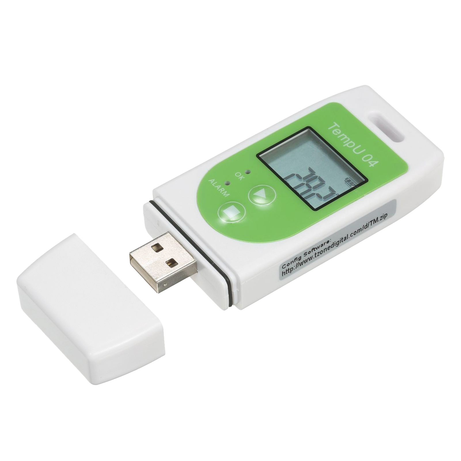USB Temperature Data Logger Reusable Digital Temp Recorder with 32000 ...