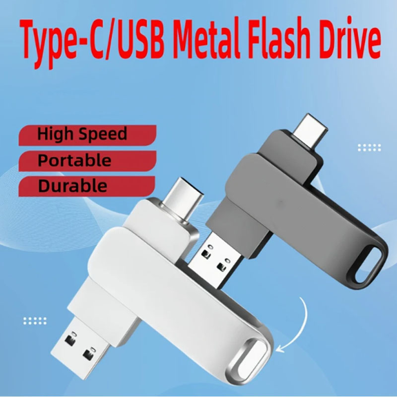 High Quality TYPE-C Three-in-One Flash Drive 64GB/128GB/256GB/512GB/1TB ...