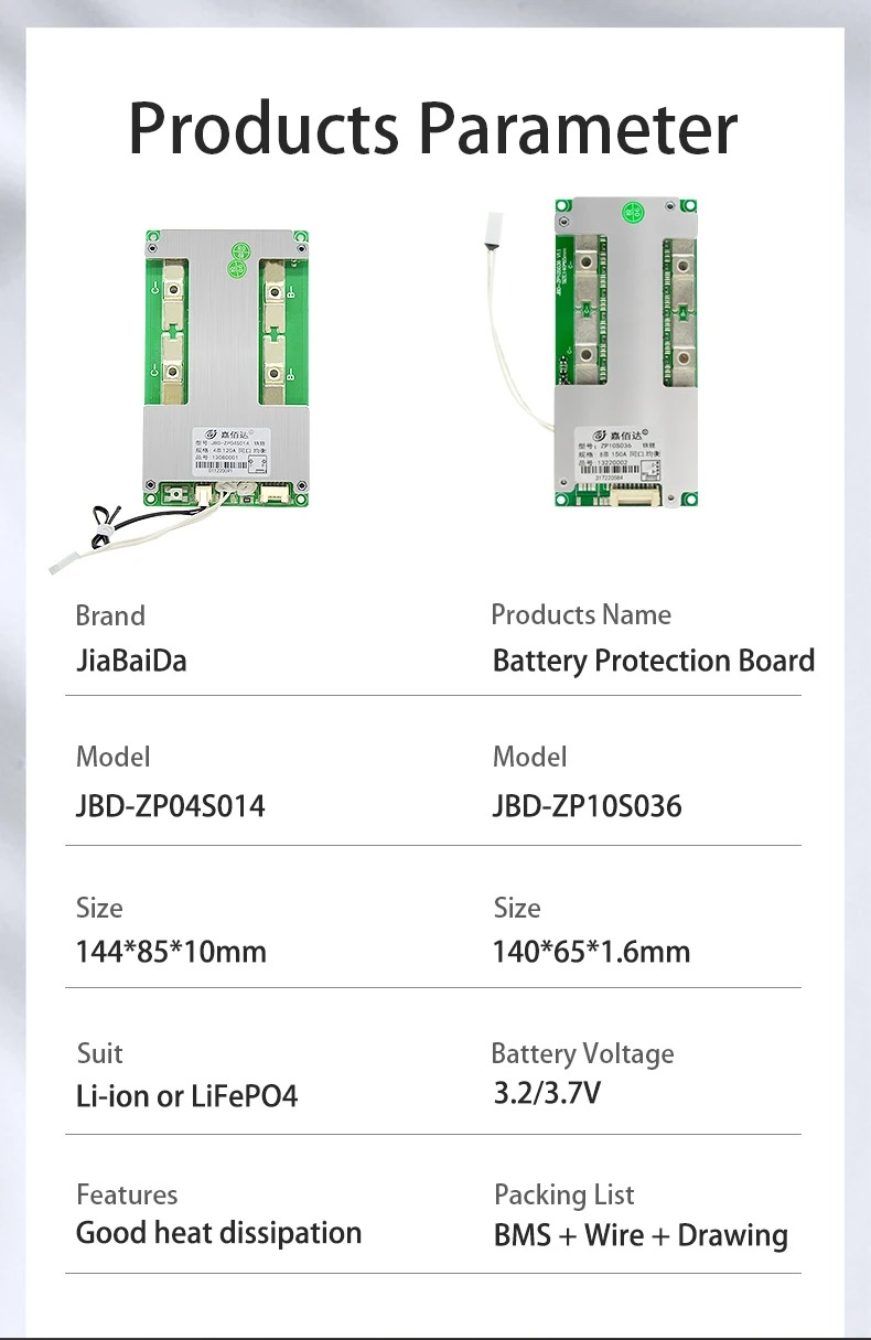 JBD BMS 8S 24V Lifepo4 60A 80A 100A 120A 150A Current Same Port Balance ...