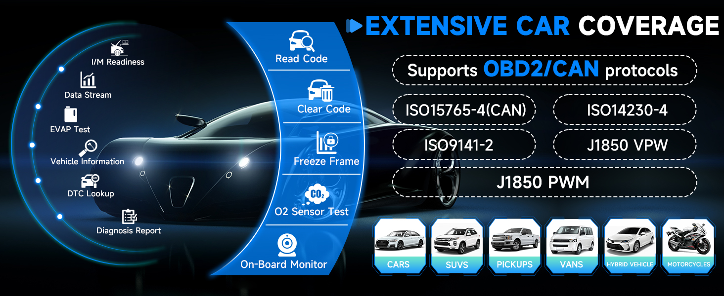 NEXAS NexLink Car Bluetooth OBDII OBD2 Scanner Diagnostic Scan Tool Code Reader