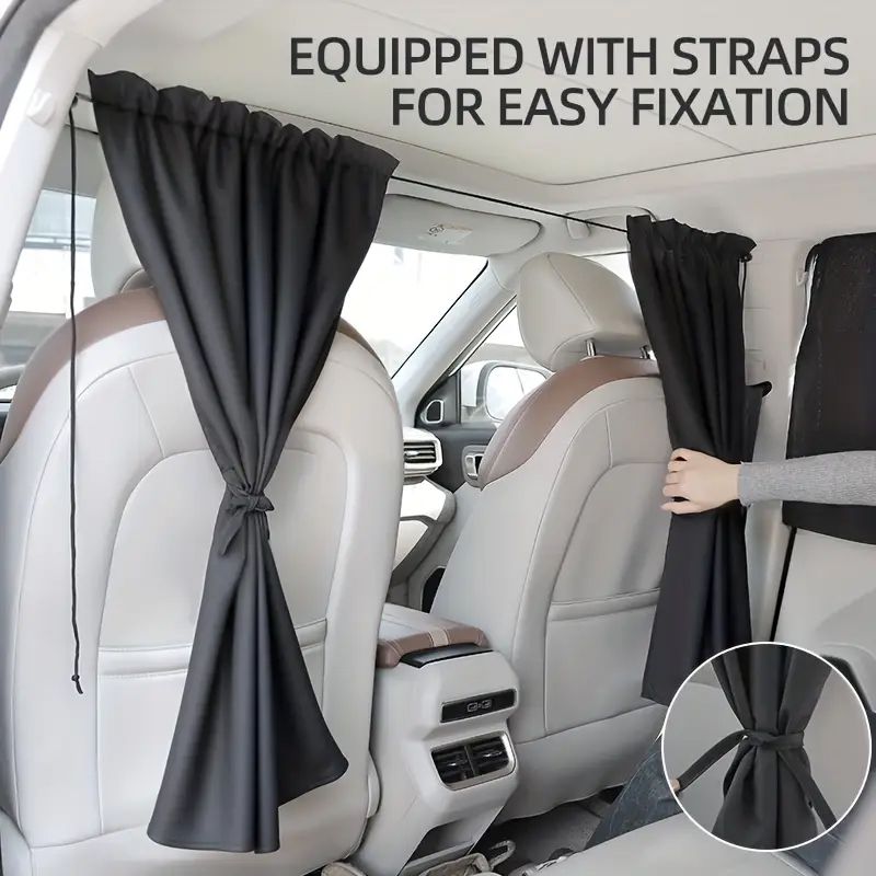 Car Curtains Set Auto Air Conditioning Divider Curtain Front And Rear ...
