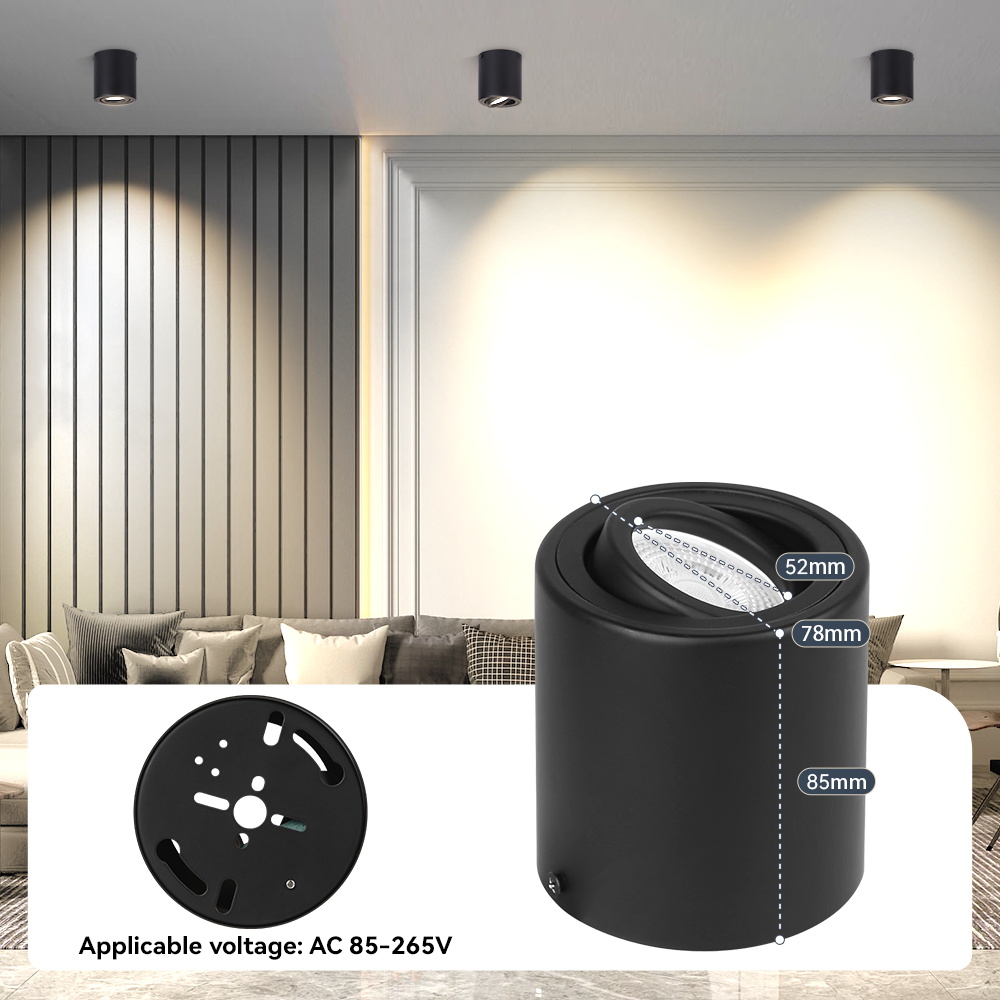 Replaceable LED Downlight Surface Mounted Pin Light Ceiling Spotligh ...