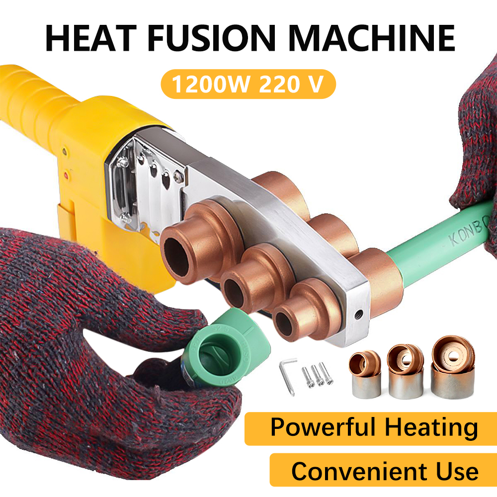 【Free PPR CUTTER+Iron Case】DW 1200W PPR Fusion Machine Heavy Duty 20 ...