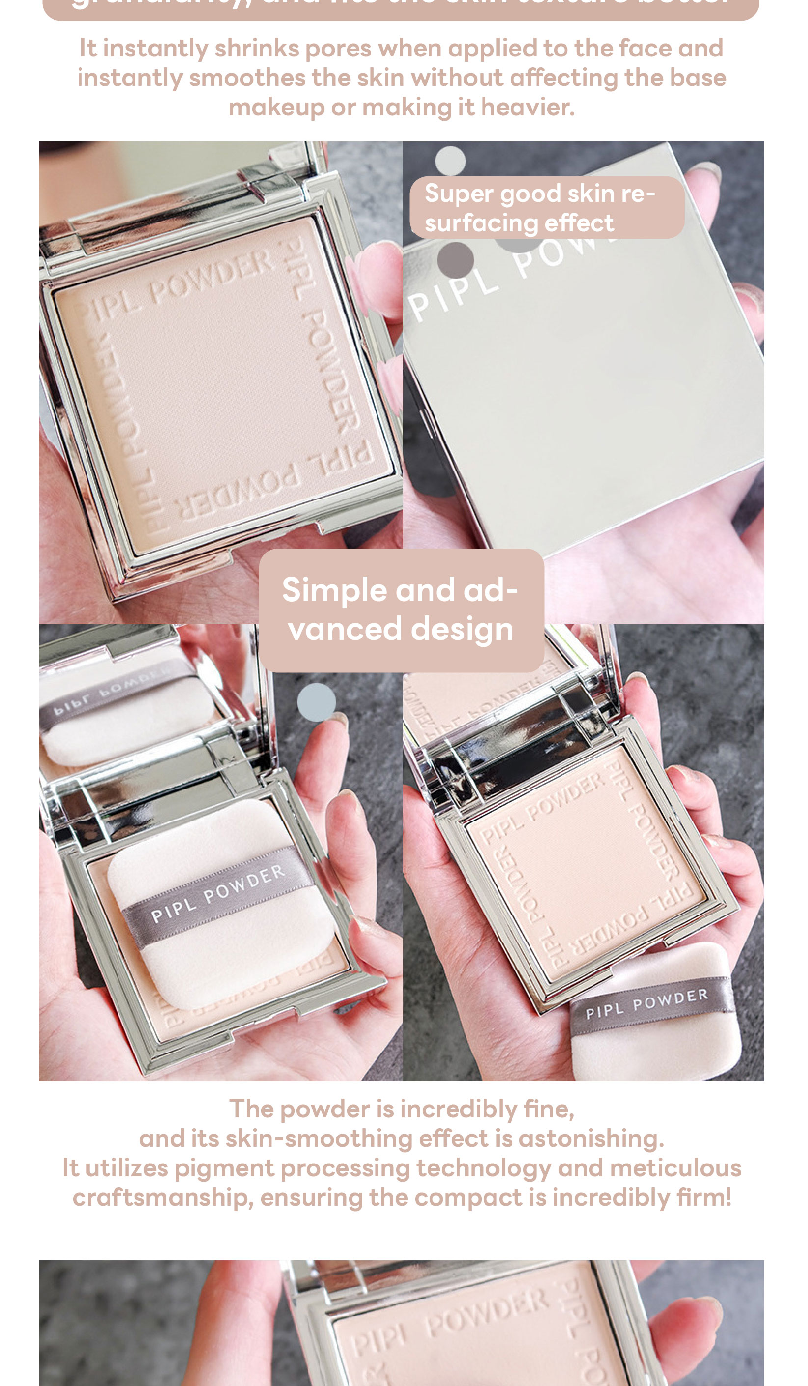 COD PIPL Perfect Cover Oil Control pressed powder Matte Poreless ...