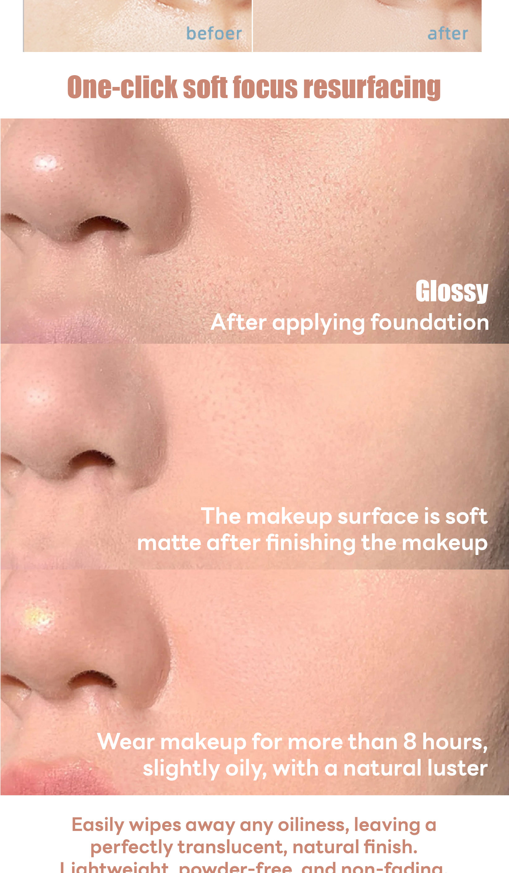 COD PIPL Perfect Cover Oil Control pressed powder Matte Poreless ...