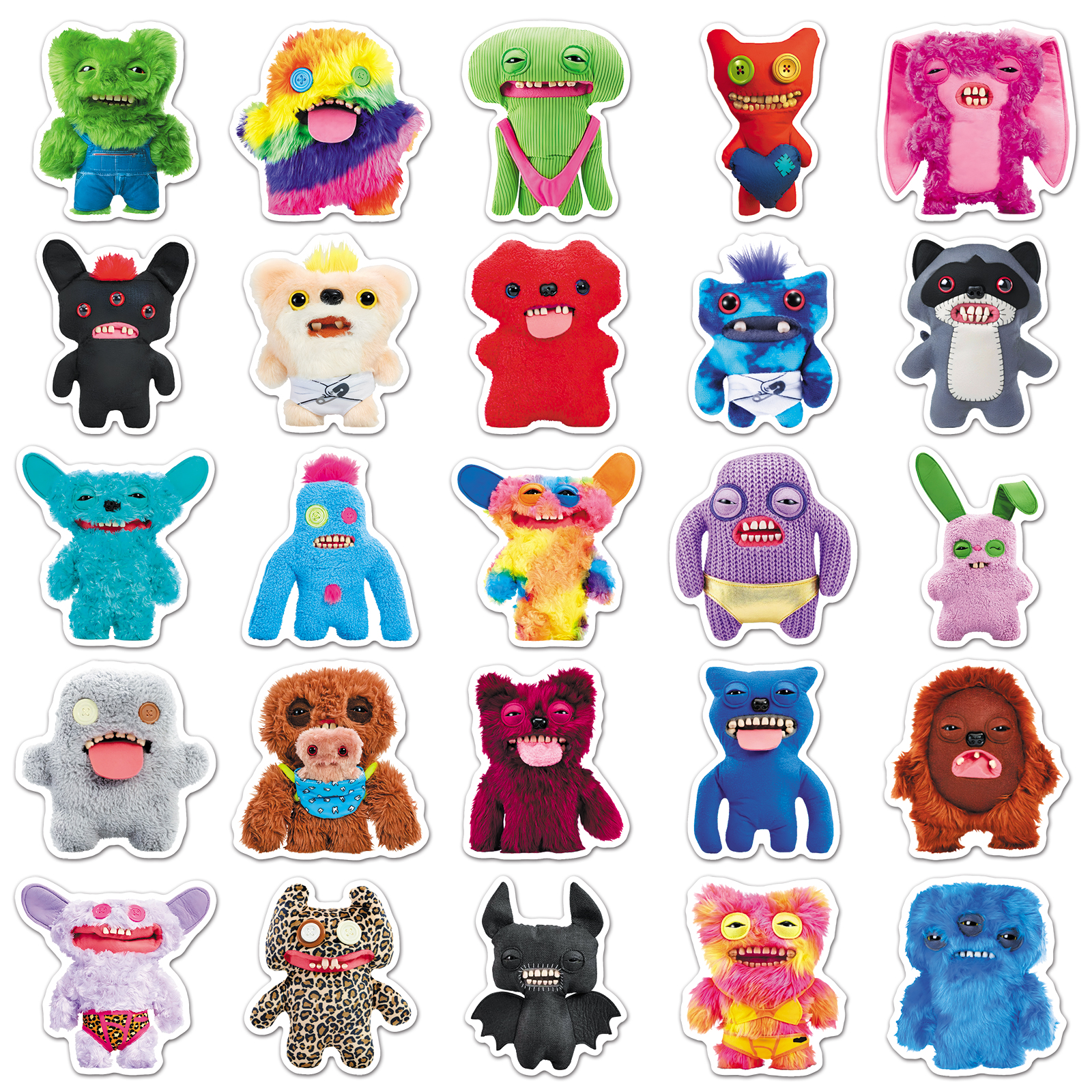 50pcs Fuggler Monsters Kawaii Stickers DIY Fridge Laptop Waterproof ...