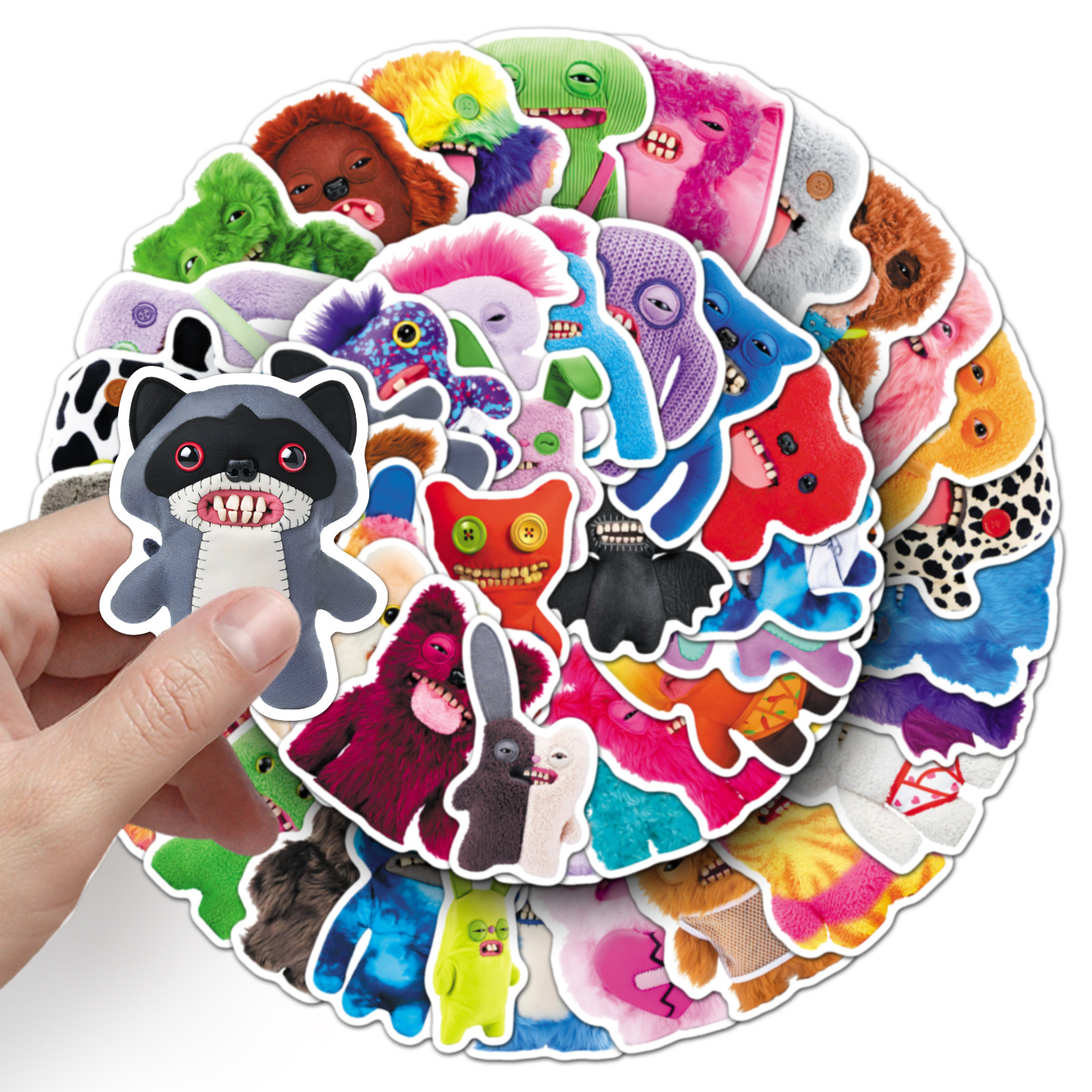 50pcs Fuggler Monsters Kawaii Stickers DIY Fridge Laptop Waterproof ...