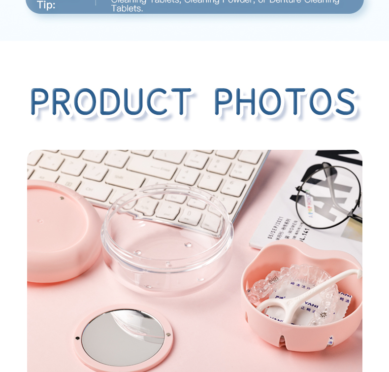 YANDY Double-Layer Leak-Proof Invisible Braces Case with Drainage ...