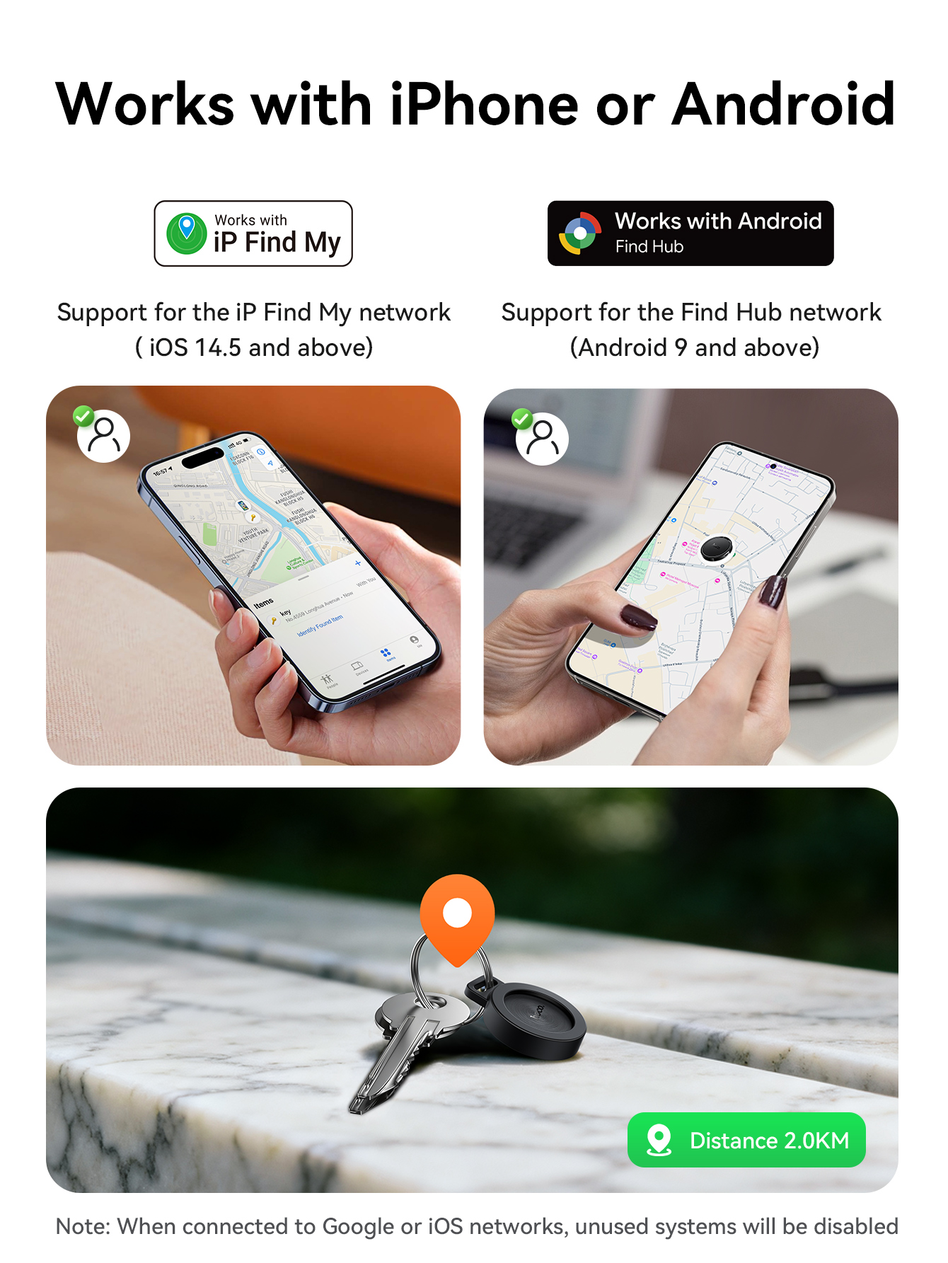 [Support dual systems] HOCO E101 Smart Positioning Anti-lost Device ...