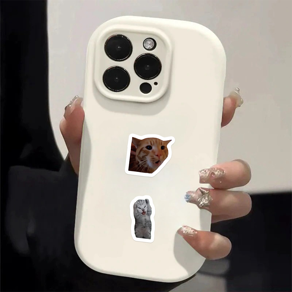 500pcs Cartoon Funny Cat MEME Roll Stikcers DIY Scrapbooking Phone ...