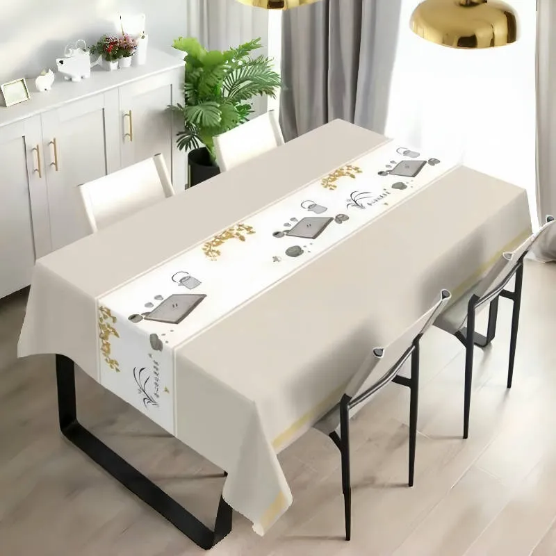 Mantle For Table Cloth Pvc Waterproof Table Cover for Dining table ...