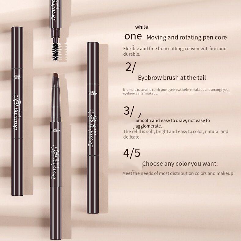 Eyebrow Pencil Pen for Drawing Tiny Brow Hairs and Filling, Double ...