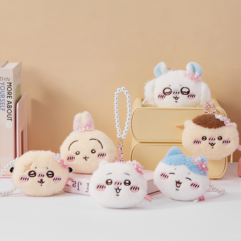 MINISO Chiikawa Series - Cute Plush Coin Purse Charm Usagi Momonga ...