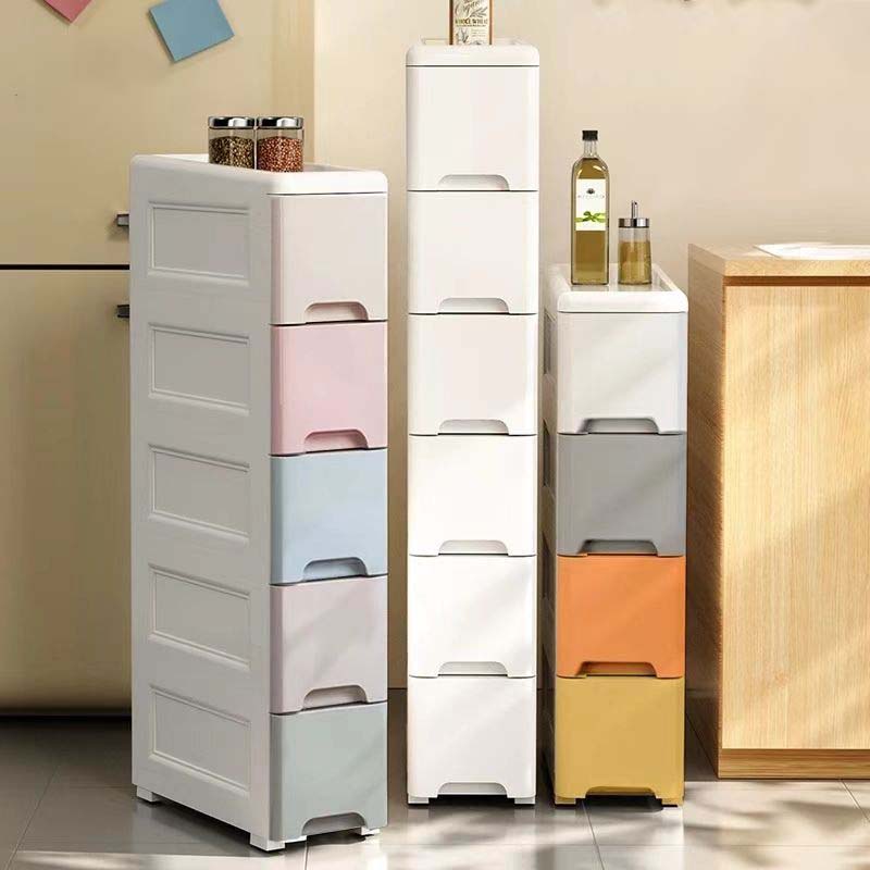15/20/25cm Wide Gap Storage Cabinet Cabinet Drawer With Wheels Kitchen ...