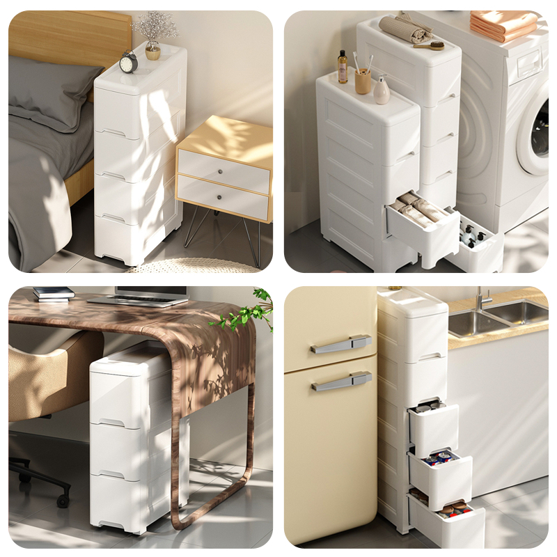 15/20/25cm Wide Gap Storage Cabinet Cabinet Drawer With Wheels Kitchen ...