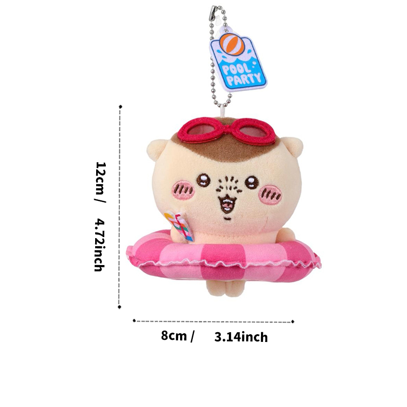 MINISO Chiikawa Summer Season series - Cute inflatable ring keychain ...
