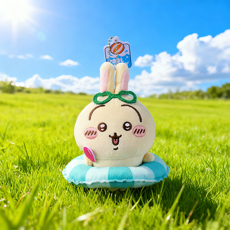 MINISO Chiikawa Summer Season series - Cute inflatable ring keychain ...