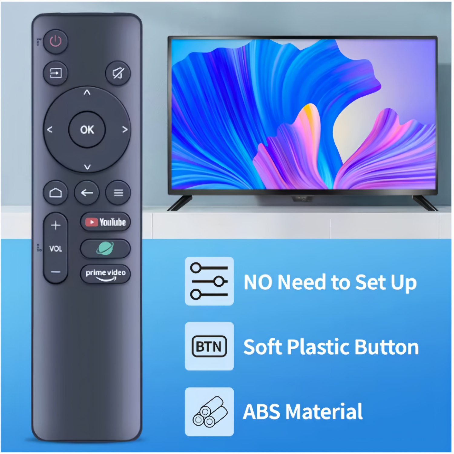 Skyworth Coocaa 32S3U-Pro Remote for 32-inch HD Smart LED TV ...