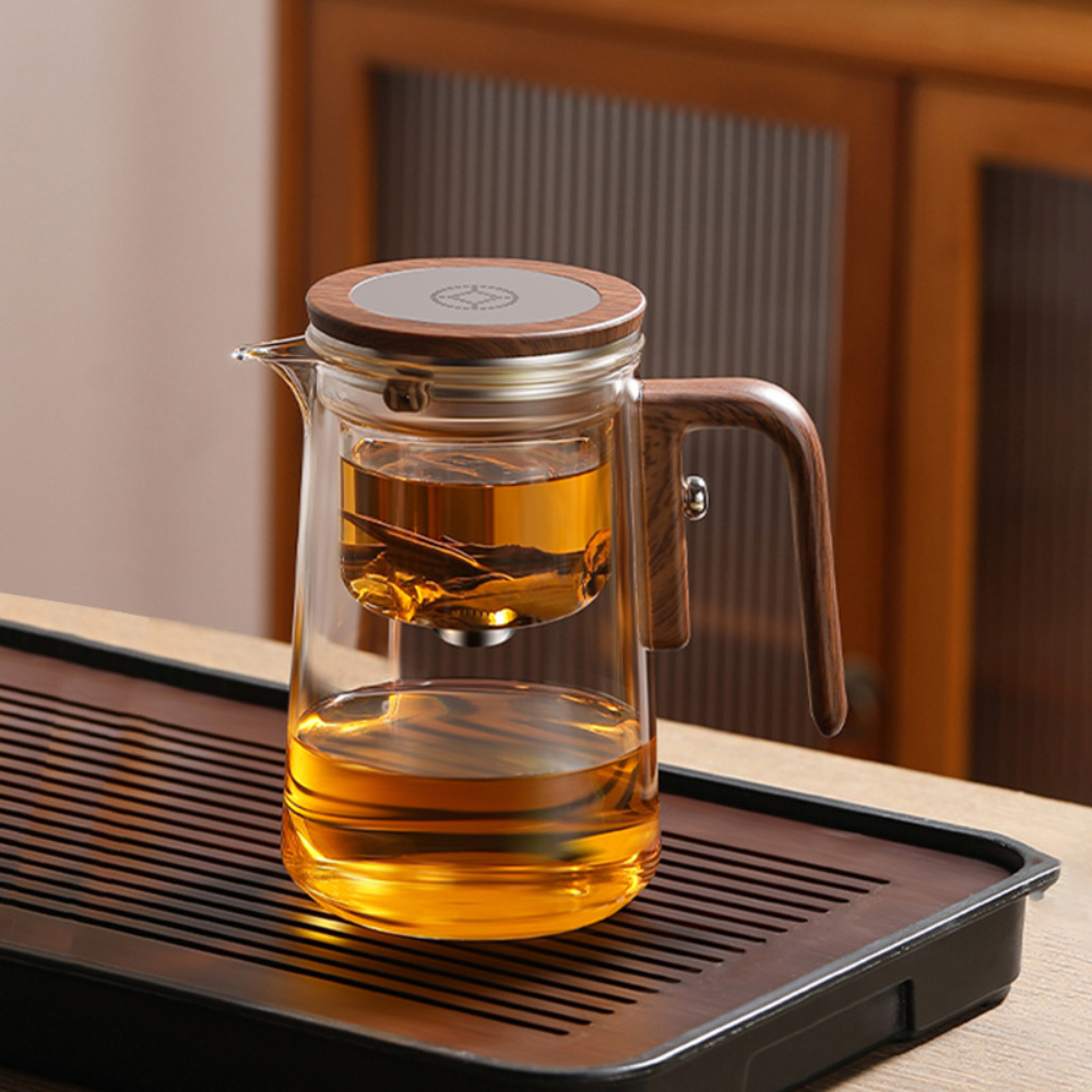 520/600/800ml Tea Pot Water Separation Inner Container Teapot One Click ...