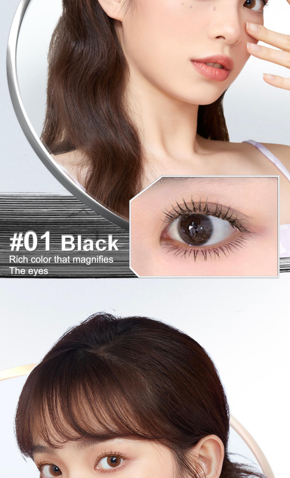 3D Curling Iron Mascara Eyelash Waterproof Smudge-Proof Smooth Curling ...