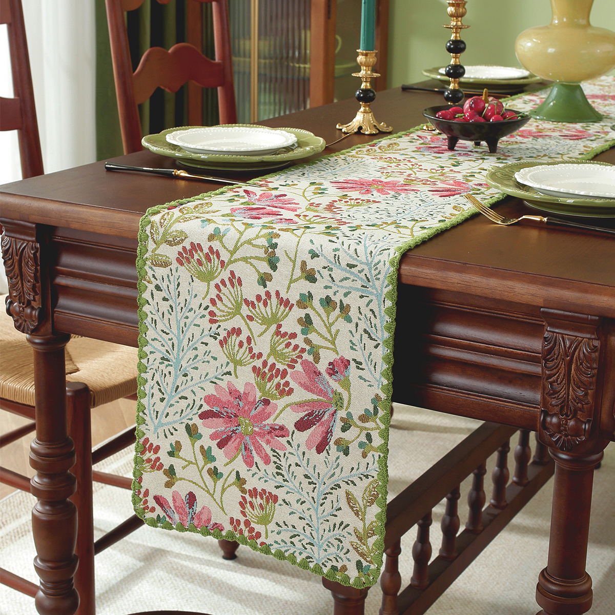 Cotton Table Runner Nordic Table Runner Cotton Linen Tablecloth Mat for ...