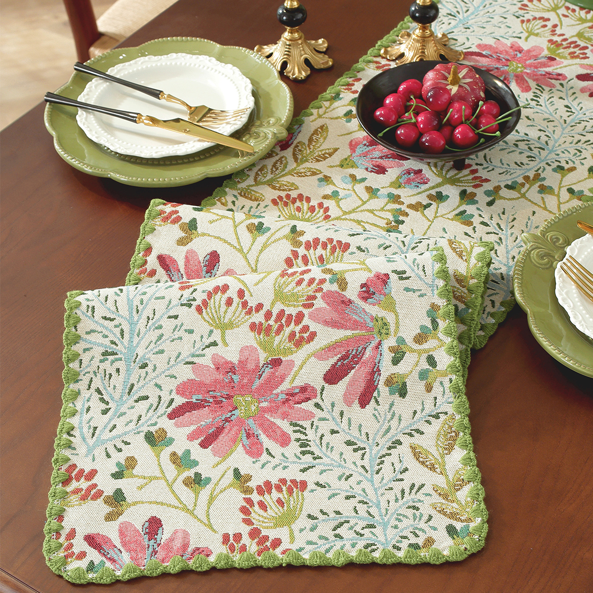 Cotton Table Runner Nordic Table Runner Cotton Linen Tablecloth Mat for ...
