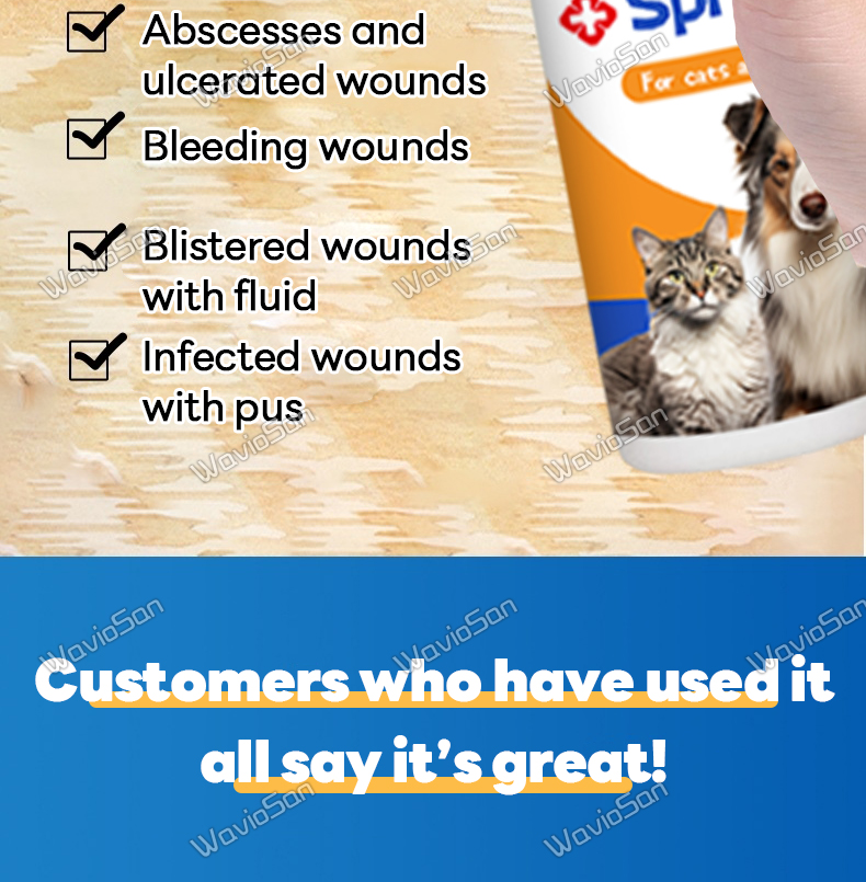 Heals wounds quickly FT Pet Wound Spray for Dogs 100ml Pet wound spray ...