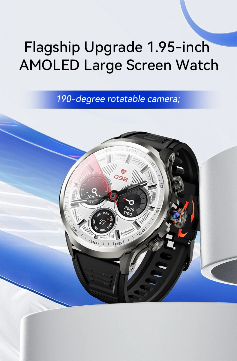 Android Smartwatch Phone Android 10.0 OS Smart Watch 4G 5G SIM With ...