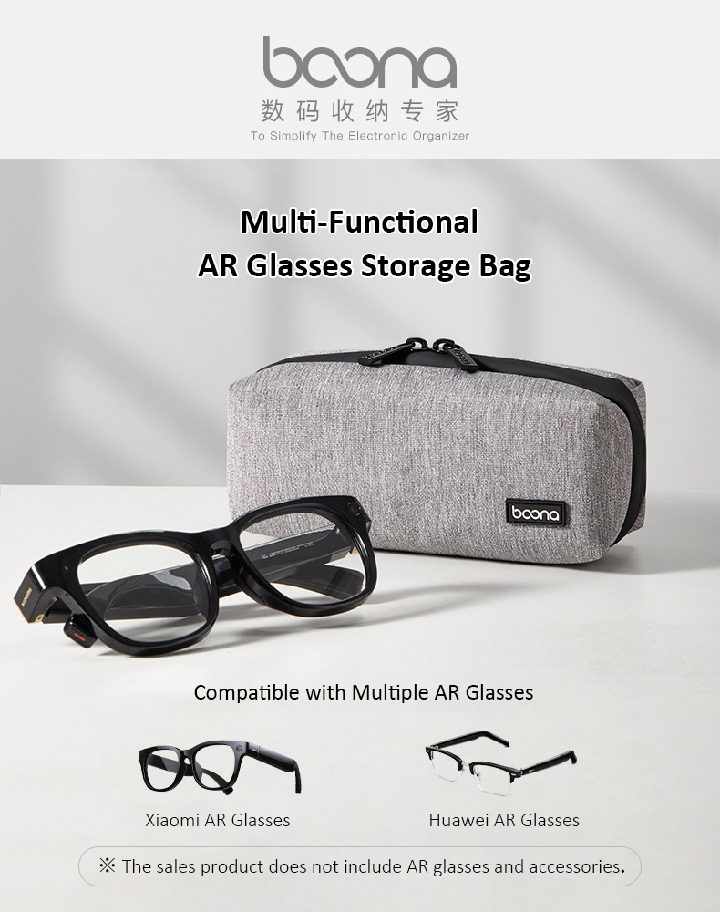 Portable Oxford AR Glasses Organizer Bag Huawei Xiaomi Smart Glasses ...