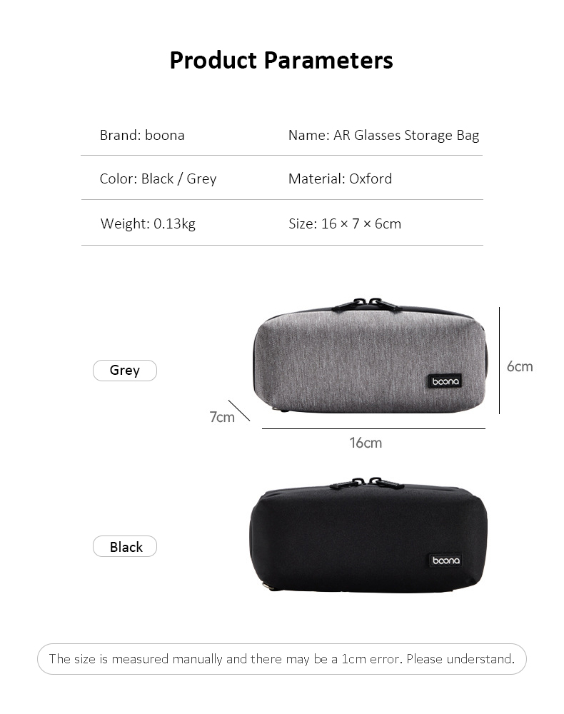 Portable Oxford AR Glasses Organizer Bag Huawei Xiaomi Smart Glasses ...