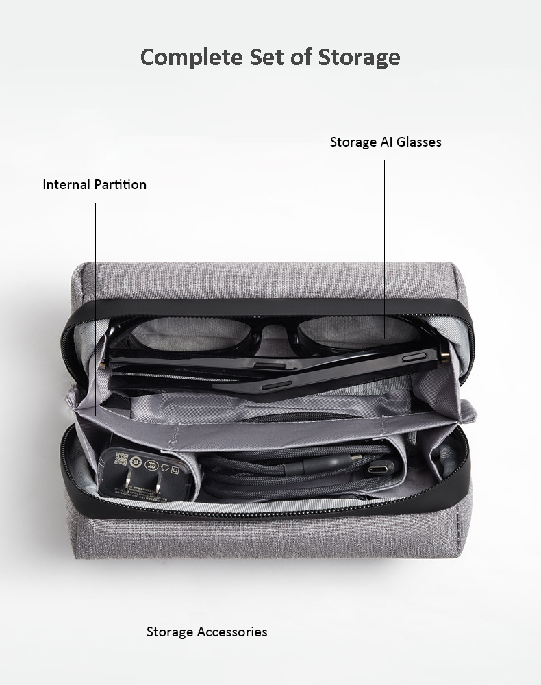 Portable Oxford AR Glasses Organizer Bag Huawei Xiaomi Smart Glasses ...
