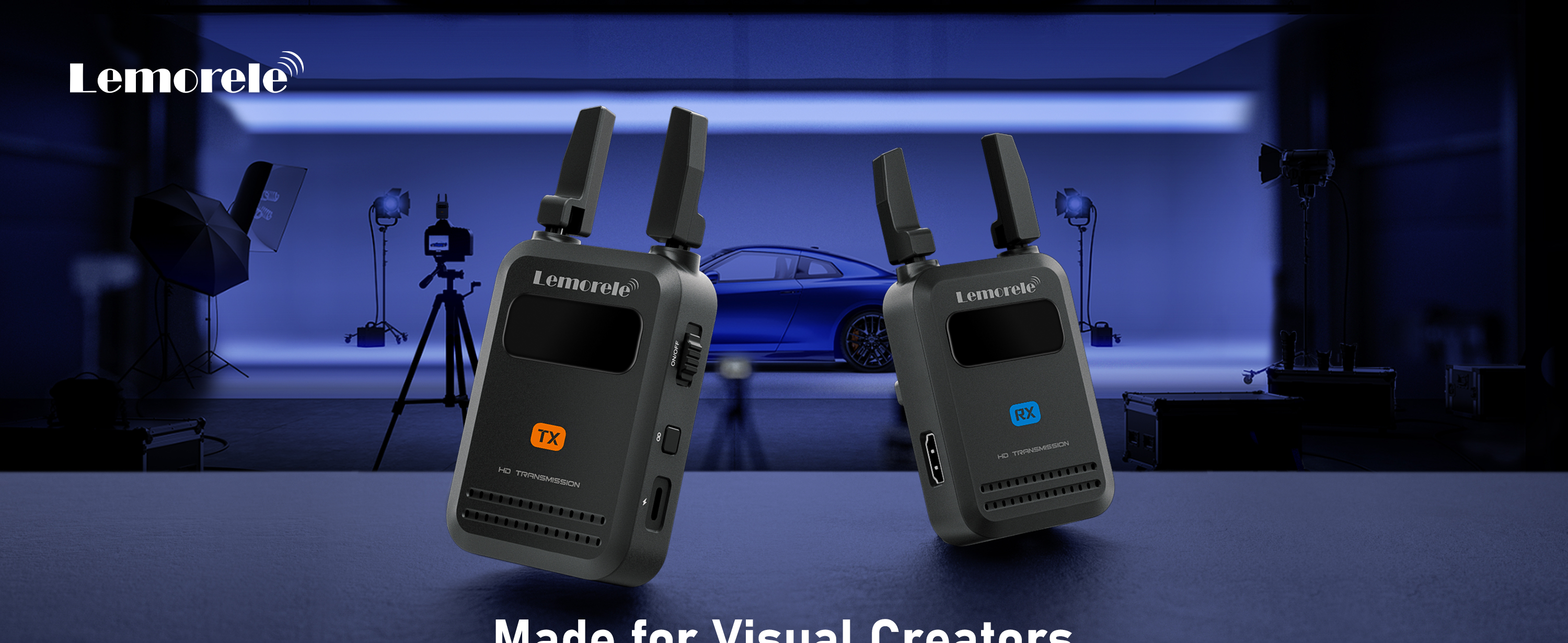 Lemorele R5000 HDMI Wireless Transmitter Receiver 200m 1080P Folding ...