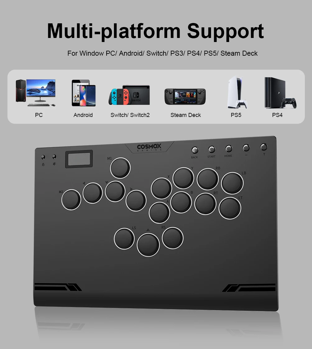 Haute42-COSMOX M Ultra Joystick Arcade Hitbox For PC Ps4 Ps5 Steam ...