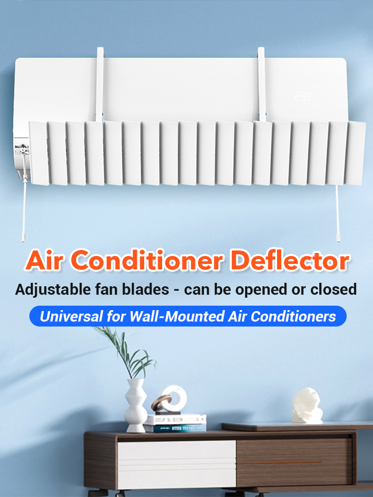No Drill Adjustable Aircon Deflector Wind Shield Anti Direct Blow ...