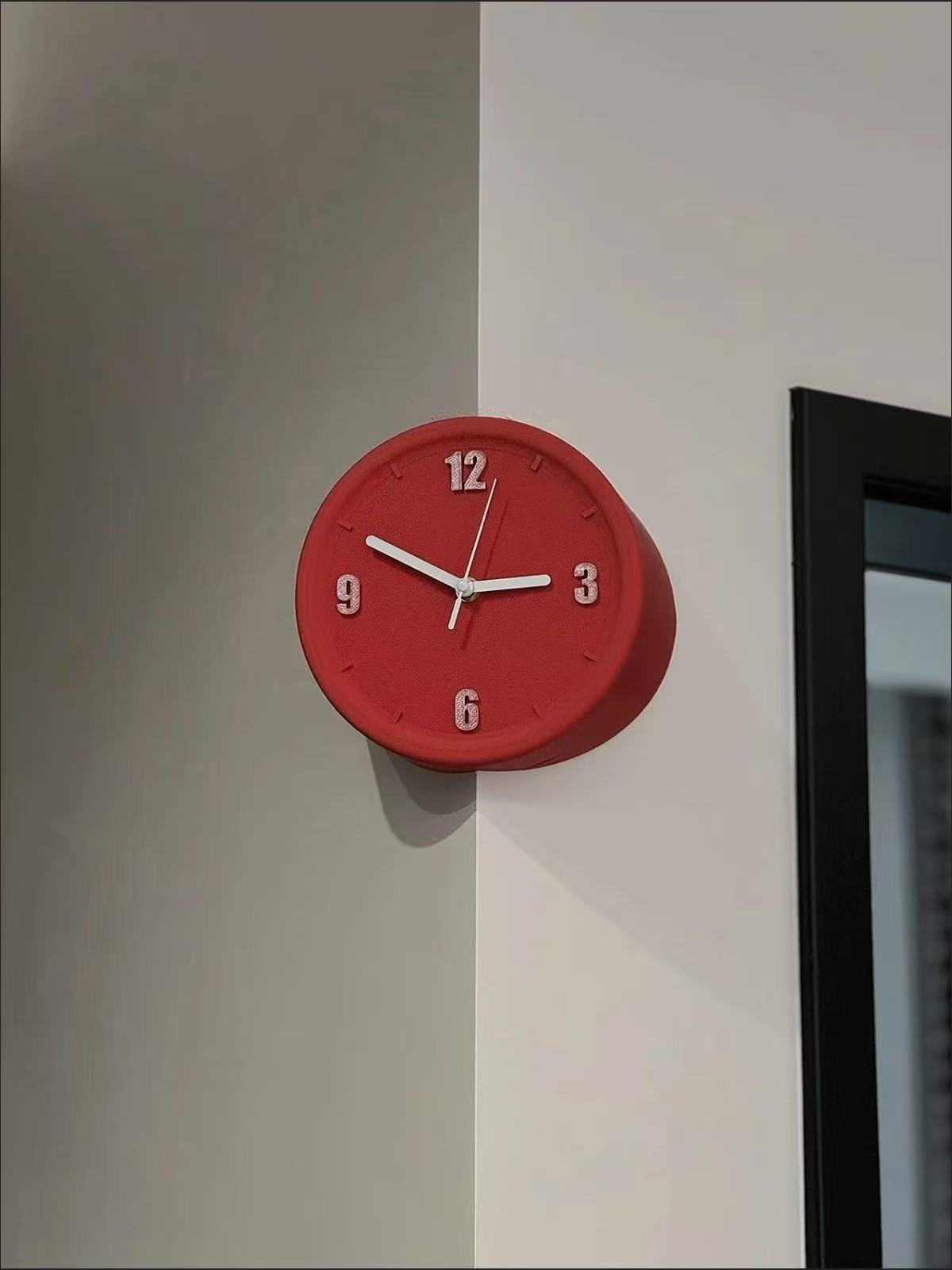 Simple Style Corner Clock, Wall Decoration | Shopee Philippines