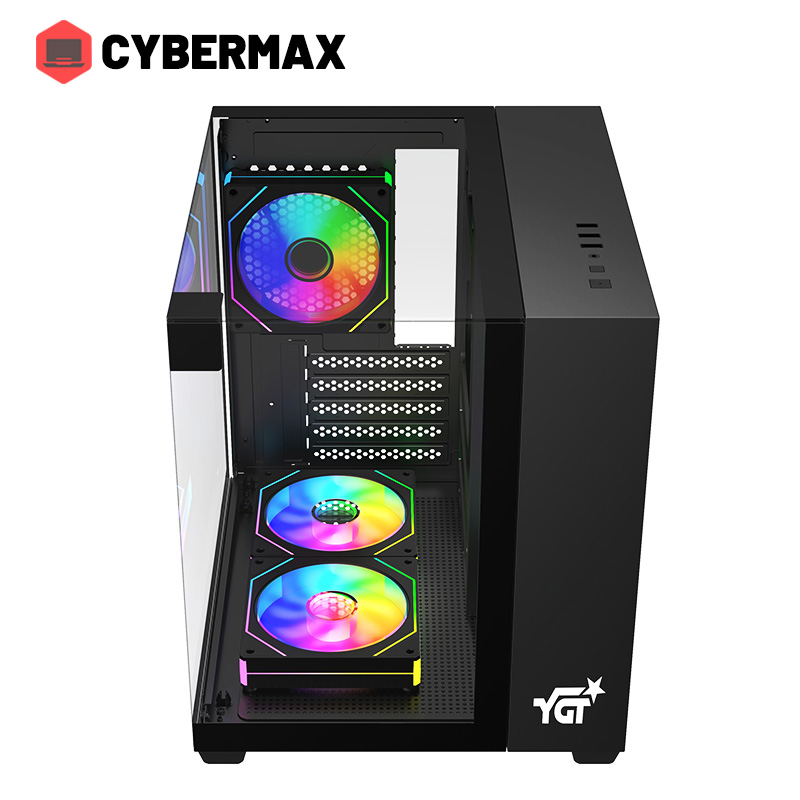 YGT Seaview Room PC Case Panoramic With Tempered Glass M-ATX Gaming ...